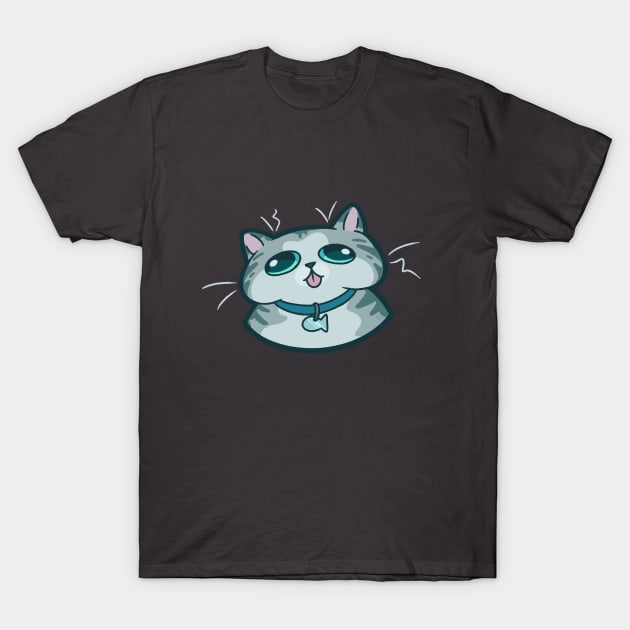 Smooshed Kitty T-Shirt by EnchantedAnimal